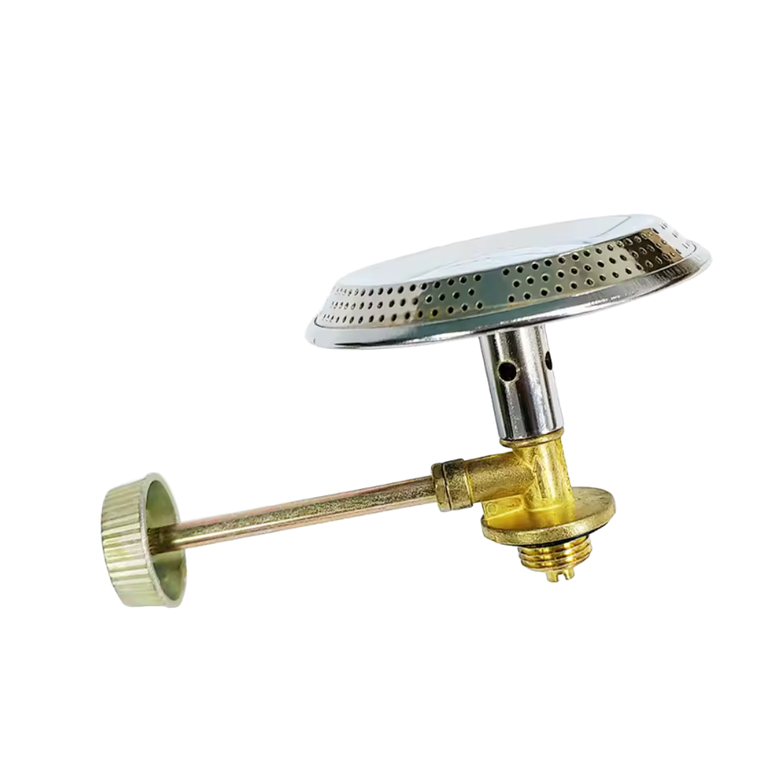 Gas burner attachment with a circular burner head